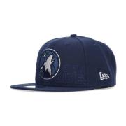 New Era Minnesota Timberwolves Flat Skärm Keps Blue, Unisex