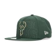 New Era Milwaukee Bucks NBA Draft Cap Green, Unisex