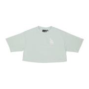 New Era Dodgers Lifestyle Crop Tee Mint/White Green, Dam