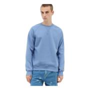 Carhartt Wip Logotyp Broderad Crewneck Sweatshirt Blue, Herr