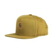 Carhartt Wip Platt Skärm Logo Keps Brun Brown, Herr