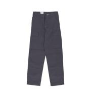 Carhartt Wip Cargo Byxa med Justerbar Hem Gray, Herr