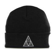 HUF Svart Herr Beanie Mössa Essentials Black, Herr