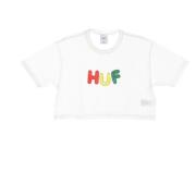 HUF Kortärmad T-shirt Off White White, Dam