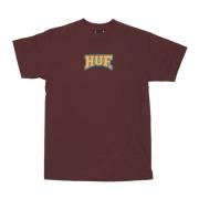 HUF Aubergine Home Team Tee Kortärmad Purple, Herr