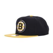 Mitchell & Ness Boston Bruins Flat Skärm Keps Svart/Gul Black, Herr