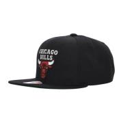 Mitchell & Ness Chicago Bulls Platt Skärm Keps Svart Black, Herr