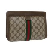 Gucci Vintage Pre-owned Canvas gucci-vskor Beige, Dam