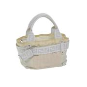 Fendi Vintage Pre-owned Nylon handvskor White, Dam