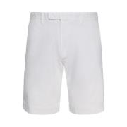 Ralph Lauren Vita Bomullsshorts Dragkedja Fickor White, Herr