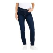 MAC Dream Jeans Straight-Leg Dark Washed Blue, Dam