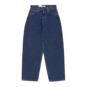 Carhartt Wip Vida jeans i tung bomull Blue, Dam