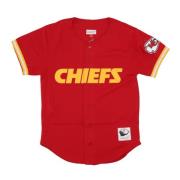 Mitchell & Ness Kansas City Chiefs Mesh Button Jacket Red, Herr