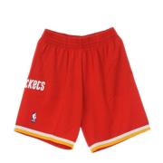 Mitchell & Ness Houston Rockets NBA Swingman Basketball Shorts Red, He...