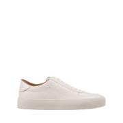 Moncler Vita Läder Lågskurna Sneakers White, Herr