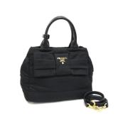 Prada Vintage Pre-owned Tyg handvskor Black, Dam