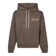 Marni Logo Hoodie Brown, Herr