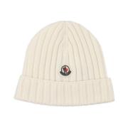 Moncler Barn Vit Beanie Mössa White, Dam