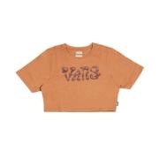 Vans Crew Crop II Skjortor Brown, Dam