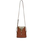 Jil Sander Brun Curve Axelväska med Clutch Brown, Dam