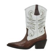 A.s.98 Western Style Cowboy Boots Brown, Dam