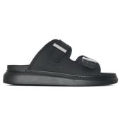 Alexander McQueen Svarta Sandaler Elegant Stil Black, Herr