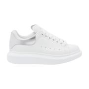 Alexander McQueen Vita Sneakers med Metallklack White, Dam