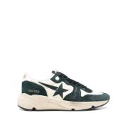 Golden Goose Gröna Mocka Star Sneakers Gray, Herr