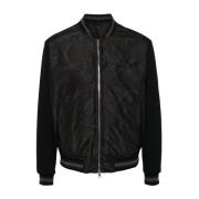 Etro Pegasus Broderad Bomberjacka Black, Herr