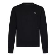 Dsquared2 Svart Crew Neck Logo Sweatshirt Black, Herr