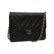 Chanel Vintage Pre-owned Canvas chanel-vskor Black, Dam