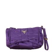 Prada Vintage Pre-owned Nylon necessrer Purple, Dam