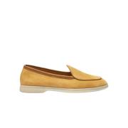 Scarosso Elegant Mocka Loafer Skor Yellow, Herr