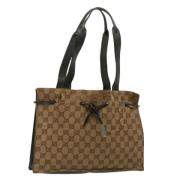 Gucci Vintage Pre-owned Canvas handvskor Beige, Dam