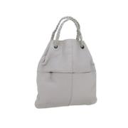 Bottega Veneta Vintage Pre-owned Laeder handvskor White, Dam