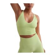 Aim'n Sömlös Cross Back Bralette Green, Dam