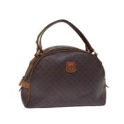 Celine Vintage Pre-owned Canvas handvskor Brown, Dam