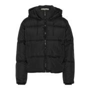 Saint Tropez Kort Pufferjacka Svart Black, Dam