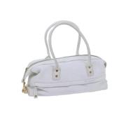 Celine Vintage Pre-owned Laeder handvskor White, Dam