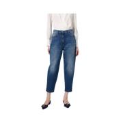 Elisabetta Franchi Blå Slim Fit Jeans Blue, Dam