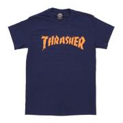 Thrasher Flam T-shirt Blue, Herr