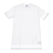 Adidas Vit Tee Klänning med Logodetaljer White, Dam