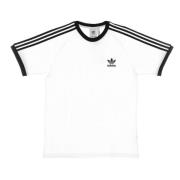 Adidas Randig T-shirt Vit Kortärmad T-shirt White, Herr