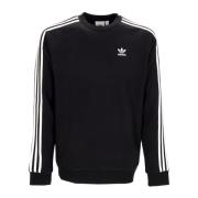 Adidas Svart 3-Stripes Crewneck Sweatshirt Black, Herr