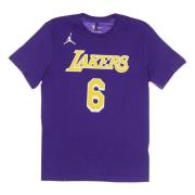 Nike Lebron James NBA Tee Los Angeles Lakers Purple, Herr