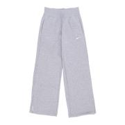 Nike Fleece Wide-leg Byxor Phoenix Sportkläder Gray, Dam