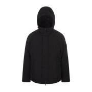 Stone Island Svart huva jacka med PrimaLoft-isolering Black, Herr