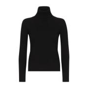 Dolce & Gabbana Mysig Stickad Turtleneck Sweater Black, Dam