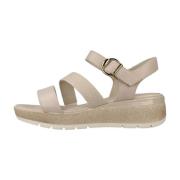 Tamaris Platta Sandaler för Kvinnor Beige, Dam