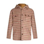 Etro Tartan Check Hooded Shirt Multicolor, Herr